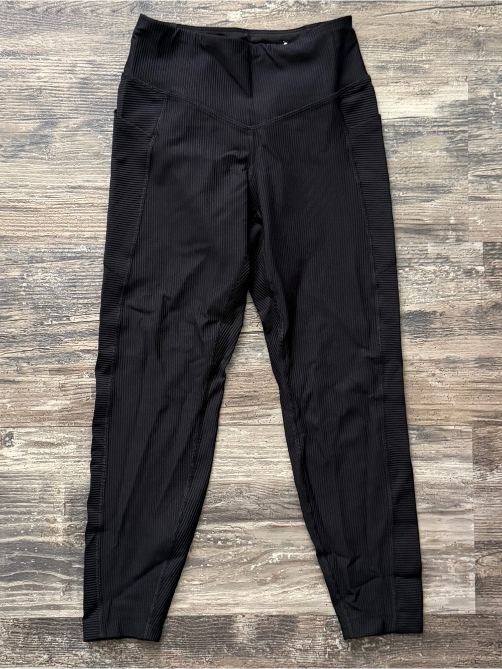 Old Navy‎ active powersoft black ribbed high rise leggings women’s XS petite